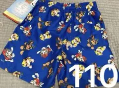 パウパトロール　男の子　水着　総柄　パンツ　110cm ブルー