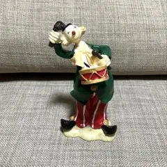 クラウンのドラムフィギュア　ピエロ　アンティーク　置物　インテリア