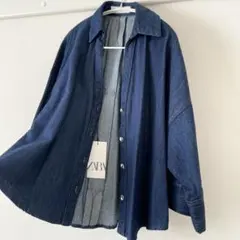 タグ付き ZARA ザラ デニム シャツ コート