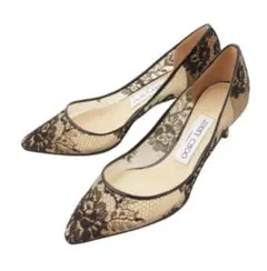 JIMMY CHOO レース ポインテッドトゥヒール　35のサムネイル