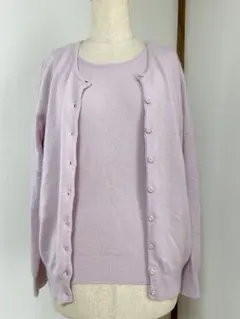 LIMITED EDITIONカシミア100%春カーディガン＆半袖ブラウス