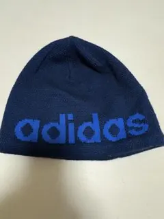 adidas ニット帽 ビーニー ネイビー ブルー