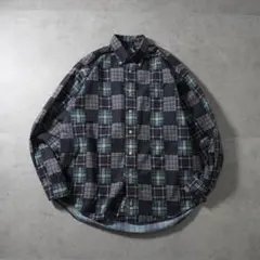 90s DOCKERS ドッカーズ マルチブロックチェック BDシャツ 古着