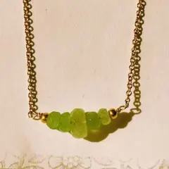 14kgf 宝石質コロンビア産エメラルド ネックレス