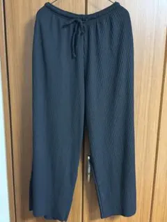 coca プリーツパンツ 黒