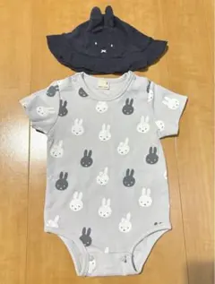 petit main ミッフィー半袖サロペット&ハット