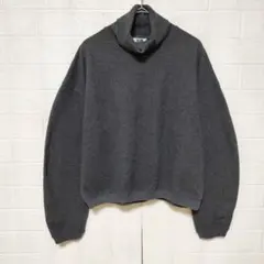ユニクロ (S)　ブラッシュドジャージータートルネックT　レディースのサムネイル