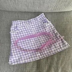 美品　メゾピアノ120センチスカートベルト付き