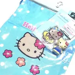 日焼けキティ 巾着 アクリルスタンド キーホルダー 3点セット