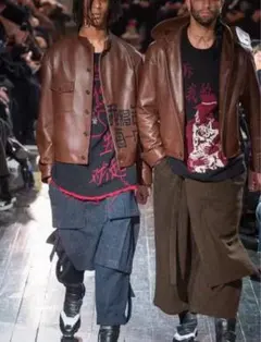 ヨウジヤマモト16AW フラノスカート　サイズ2のサムネイル