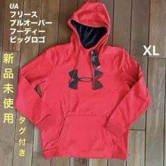 新品⭐︎アンダーアーマー　フリース プルオーバー フーディー ビッグロゴ パーカー