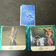 コースター 予約特典 セット ズートピア2 オーマイカフェ ニック ジュディ