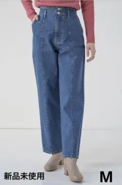 【新品未使用】ハニーズ　ストレートパンツ　デニム　パンツ　ブルー系　Mサイズ