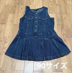 COMME CA ISM デニムワンピース 90cmのサムネイル