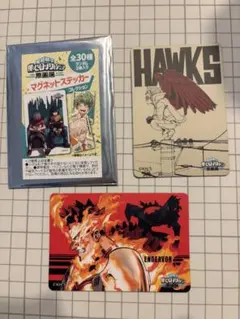 僕のヒーローアカデミア 原画展 マグネット エンデヴァー　ホークス