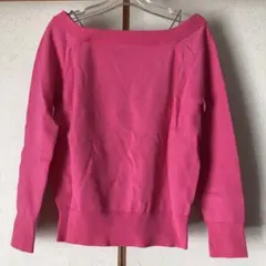 INGNI 長袖トップス　ショッキングピンク　ラインストーン肩紐