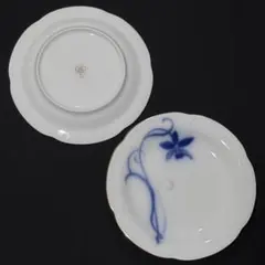 【レア品美品】大倉陶園　OKURA ブルーカトレア　14㎝　ケーキ皿 パン皿のサムネイル