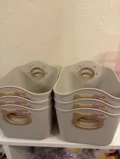 サンリオ 日焼けキティ　ハローキティ　 ミニやわらかバケツセット　収納ケース