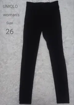UNIQLO スキニー ウルトラストレッチ 黒ジーンズ