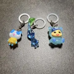 【カプセルトイ】めじるしアクセサリー 青色キャラセット