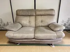 【O-2564】ソファ 2人掛けソファ メーカー不明のサムネイル