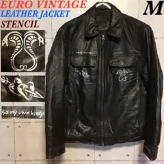 至高の一点物】00s ビンテージ ラムレザー ライダース 茶 ハンド 