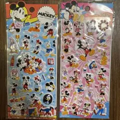 ディズニー ミッキー ぷっくりシール ４種セット