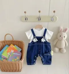 ★新品★Disney Baby ミッキー　手袋　ワニ　オーバーオール サロペット