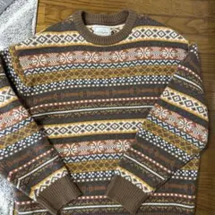 33 Degrees ノルディック柄ニットセーター M