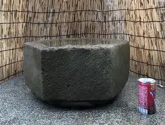 天然石・昔の石材・擬宝珠・関守石】庭石オブジェ置物箱庭飾り石彫刻