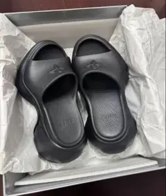 GUCCI グッチ GGパターン ラバー シャワーサンダル スライド ブラック