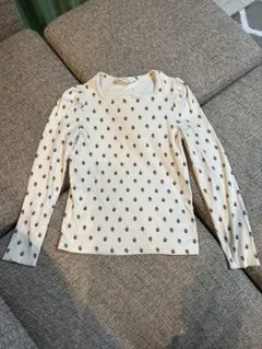 H&M 長袖カットソー 小花柄 リブ素材