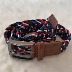 編み込みデザイン ベルト 男女兼用　通勤通学　ゴルフ　カジュアル