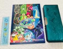 ポケモン下敷き⭐︎定規　恐竜筆箱 ３点セット