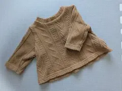 petitmain ケーブルニットトップス マスタード 70cm