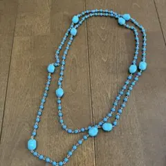 ターコイズ風ロングネックレス
