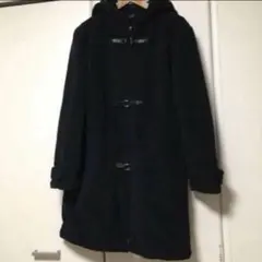 ブラック フード付きコート