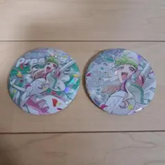 プリキュア　ドリステ　キュアズキュン ホログラムバッジ 2個セット