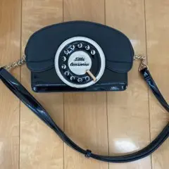 テレフォンバッグ ショルダーバッグ 黒電話 telephone bag 黒 テレフォンバッグ ショルダーバッグ 黒電話 レザー ブラック