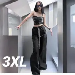 ワイド　カーゴパンツ　MijkoやRick好きな方　 韓国系　レディース　3XL