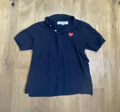 PLAY COMME des GARÇONS ネイビー M 半袖ポロシャツ - メルカリ