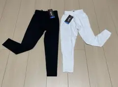 s.a.gear インナータイツ　白黒2色セット 130 ストレッチ 吸汗速乾