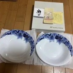 【香蘭社】藍染ぶどう・ペア皿のサムネイル
