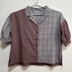 【美品】OLIVE des OLIVE ブラウス　Mサイズ ブラウンのサムネイル