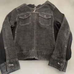 春向け　超おすすめ　140 ブラック デニムジャケット