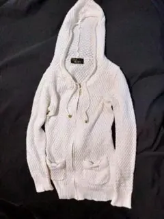 CECIL McBEE フード付きニットセーター