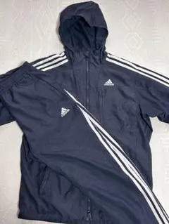 美品！adidas ネイビー ジャージ上下セット　秋冬　トレーニングウェア