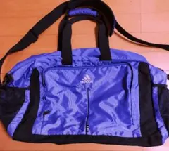 adidas 紫　スポーツバッグ