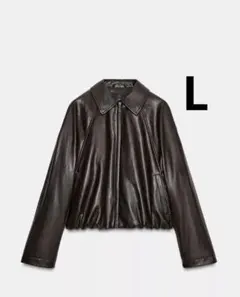 ZARAザラ　フェイクレザーボンバージャケット　新品、未使用
