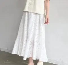 100新品タグ付き アンティローザ　レースマーメイドロングスカート